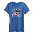 thumbnail image 1 of Lilo and Stitch - Stitch And Angel Split - Women's Short Sleeve Graphic T-Shirt, 1 of 4