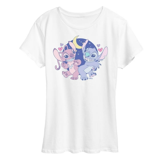 Lilo and Stitch - Stitch And Angel - Women's Short Sleeve Graphic T-Shirt