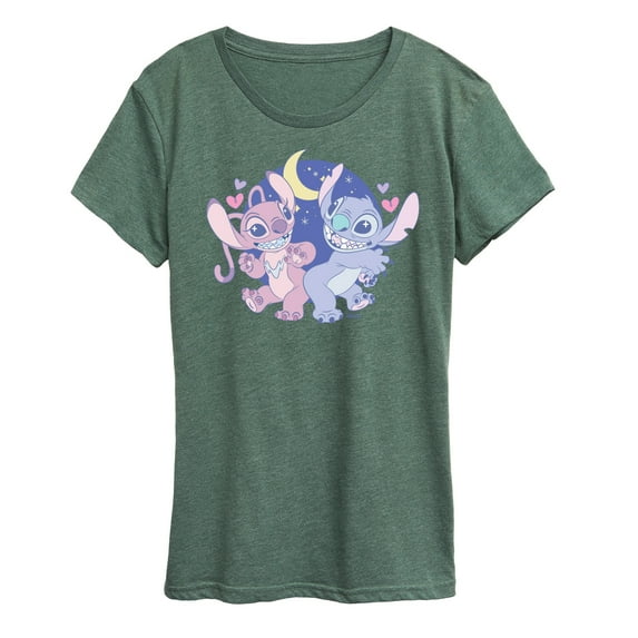 Lilo and Stitch - Stitch And Angel - Women's Short Sleeve Graphic T-Shirt