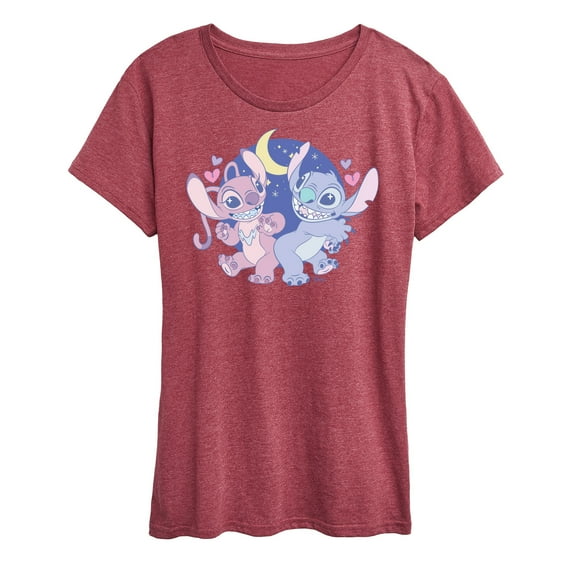 Lilo and Stitch - Stitch And Angel - Women's Short Sleeve Graphic T-Shirt