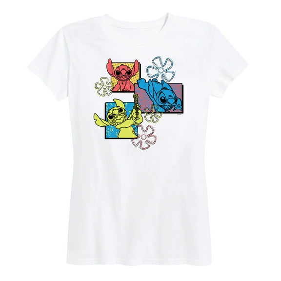 Lilo & Stitch - Stitch Color Panels - Women's Short Sleeve Graphic T-Shirt