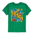 thumbnail image 1 of Lilo & Stitch - Stitch Space Stickers - Toddler & Youth Short Sleeve Graphic T-Shirt, 1 of 4