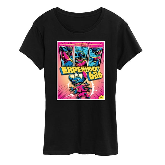Lilo & Stitch - Stitch Comic Panels - Women's Short Sleeve Graphic T-Shirt