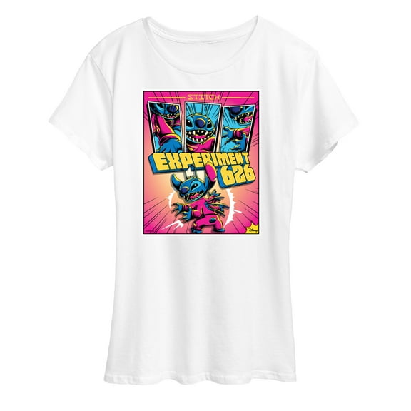 Lilo & Stitch - Stitch Comic Panels - Women's Short Sleeve Graphic T-Shirt