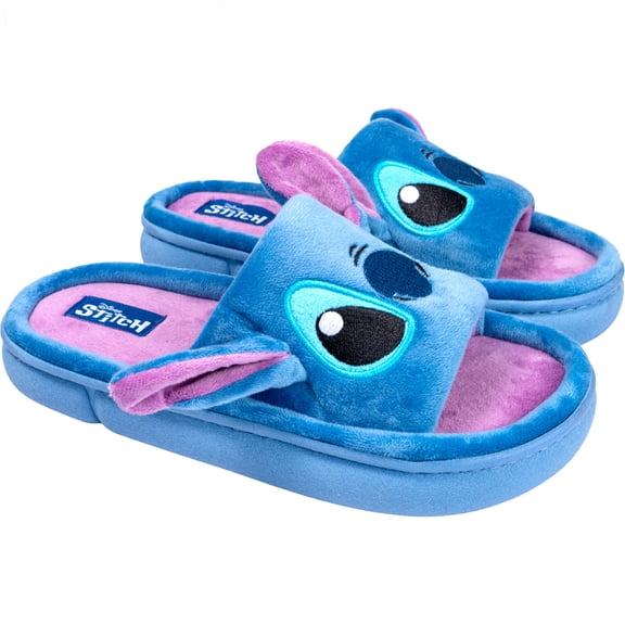 Lilo and Stitch - Stitch Women's Slippers with 3D Ears-Size 6
