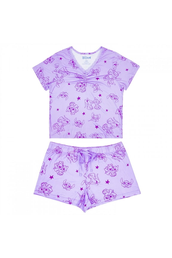 Lilo and Stitch - Stitch and Angel 2-Piece Pajama Set-Small