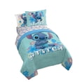 thumbnail image 1 of Lilo and Stitch Sweet Stitch 7 Piece Full Size Kids Comforter Set with Shams - Disney Bed Sets for Kids, 1 of 6