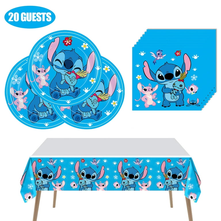 Lilo and Stitch Theme Party Banner Birthday Decoration for Lilo and Stitch Cute Photography Party Backdrop for Children's Birthday Decorations Lilo