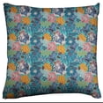 thumbnail image 1 of Lilo and Stitch Themed Decorative Throw Pillow/Sham Cushion Cover Floral Tropical Dark Blue, 1 of 1