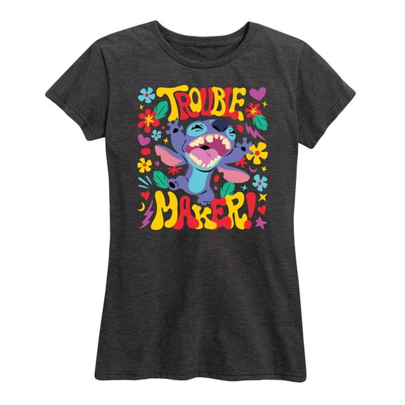Lilo & Stitch - Trouble Maker Stitch - Women's Short Sleeve Graphic T-Shirt