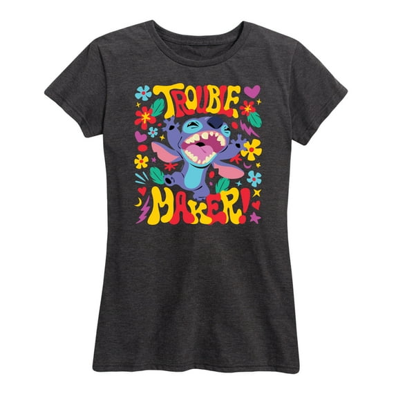 Lilo & Stitch - Trouble Maker Stitch - Women's Short Sleeve Graphic T-Shirt
