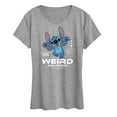thumbnail image 1 of Lilo and Stitch - Weird And Proud Stitch - Women's Short Sleeve Graphic T-Shirt, 1 of 4