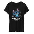 thumbnail image 1 of Lilo and Stitch - Weird And Proud Stitch - Women's Short Sleeve Graphic T-Shirt, 1 of 4