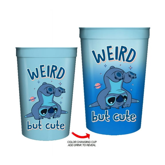 Lilo and Stitch Weird But Cute 4pk 15oz Color Change Plastic Cup