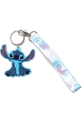 Lilo and Stitch Wrist Lanyard with Silicone Keychain