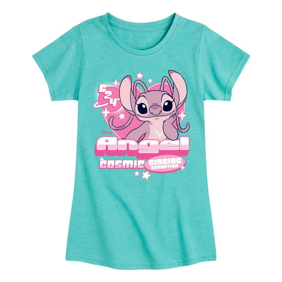 Lilo & Stitch - Y2K Angel - Toddler & Youth Girls Fitted Short Sleeve Graphic T-Shirt