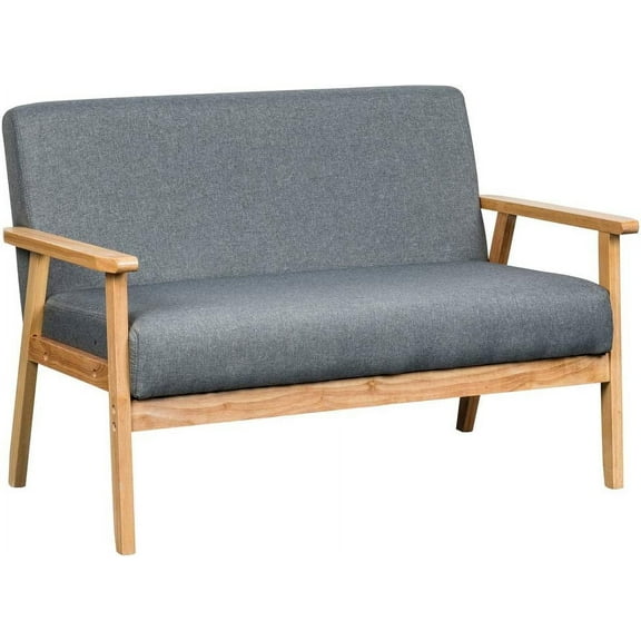 Lilola Home Bahamas 45" W Gray Loveseat