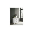 thumbnail image 1 of Lilola Home Cassini White 2-Drawer Nightstand Bedside Table, 1 of 5
