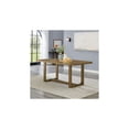 thumbnail image 1 of Darla 72"W Rectangular Walnut Oak Wood Sled Dining Table, 1 of 5