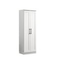 thumbnail image 1 of Lilola Home Evelyn 2-Door Engineered Wood Storage Cabinet in White, 1 of 7