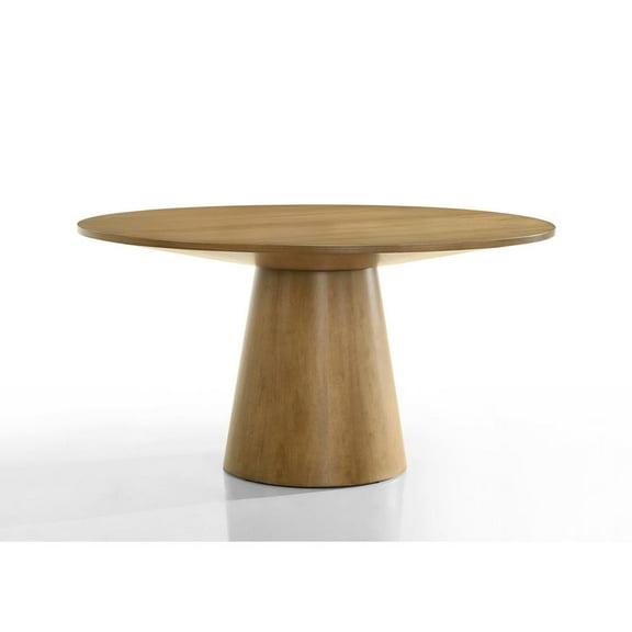 Jasper Driftwood Finish 59" Wide Contemporary Round Dining Table