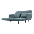 thumbnail image 1 of Lawson 61"W Gray Fabric Convertible Loveseat Sleeper with Pillows, 1 of 12