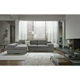 thumbnail image 1 of Romeo Light Gray Woven Fabric Sectional Sofa with Left Hand Facing Chaise, 1 of 5
