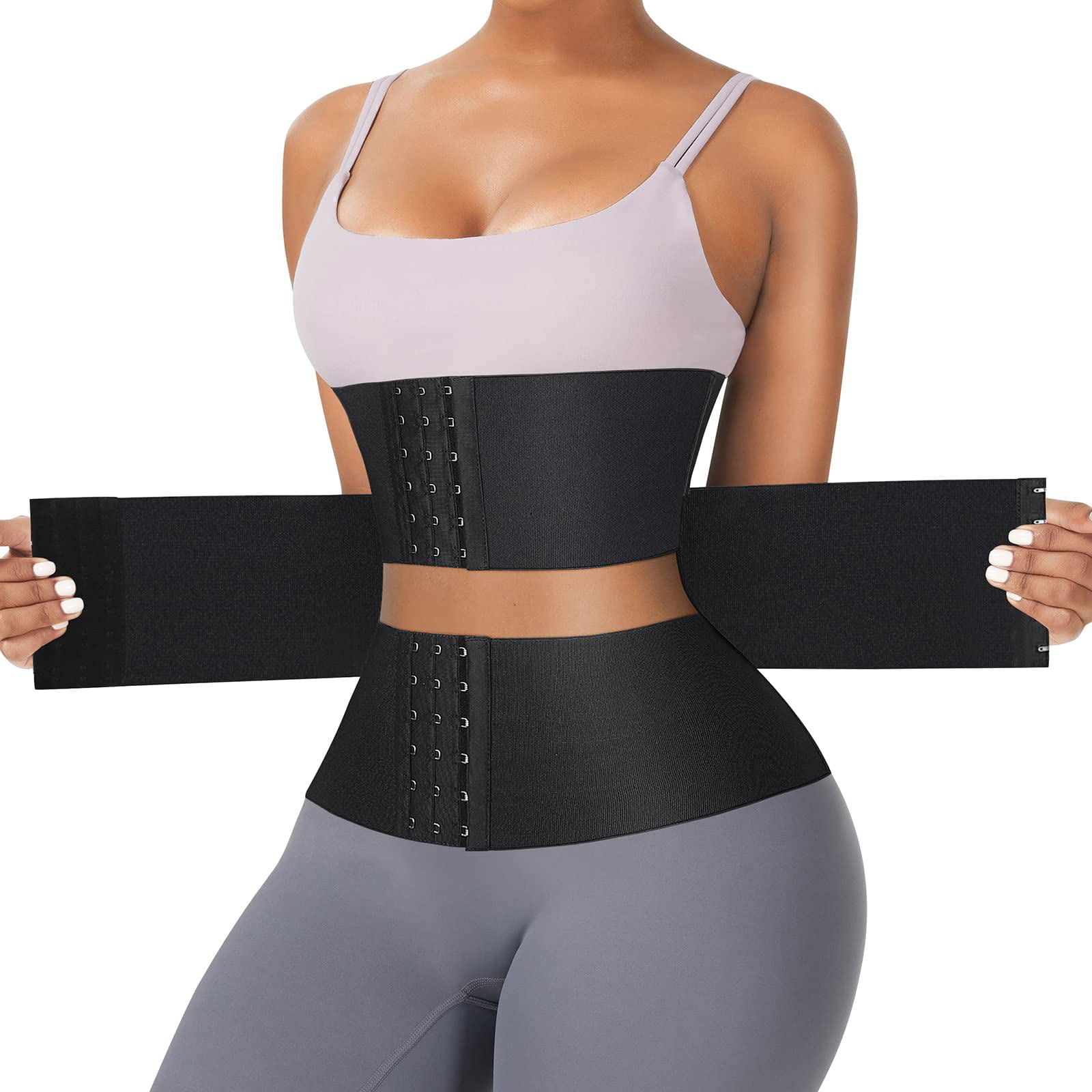 Lilvigor 2022 New Genie Hourglass Waist Trainer Corsets for Women Tummy Control Wrap Underbust Waist Cincher 3 Segmented Adjustable Workout Body Shaper for Gym Yoga Workout Walmart