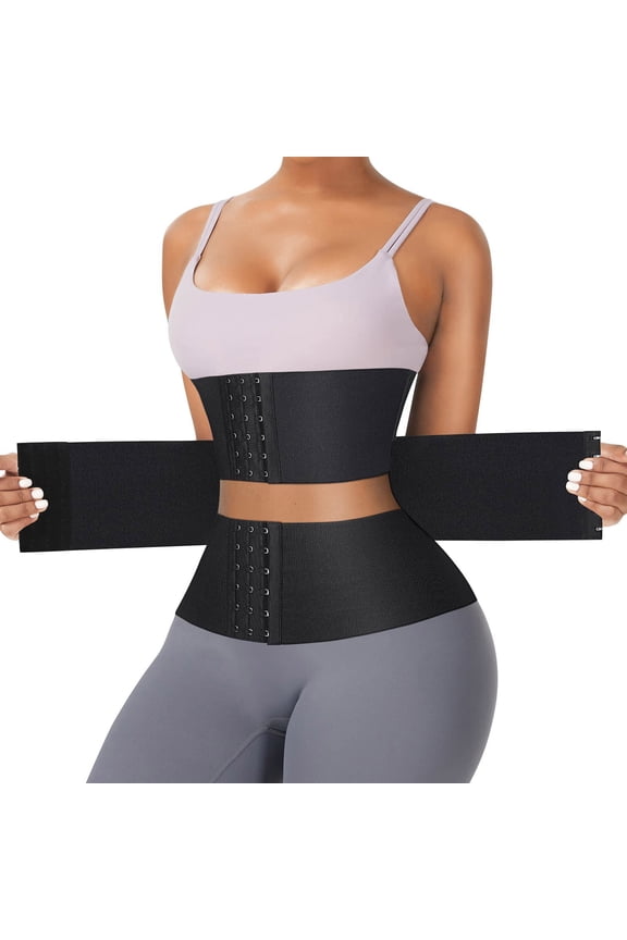 2022 New Genie Hourglass Waist Trainer Corsets for Women Tummy Control Wrap Underbust Waist Cincher 3 Segmented Adjustable Workout Body Shaper for Gym Yoga Workout