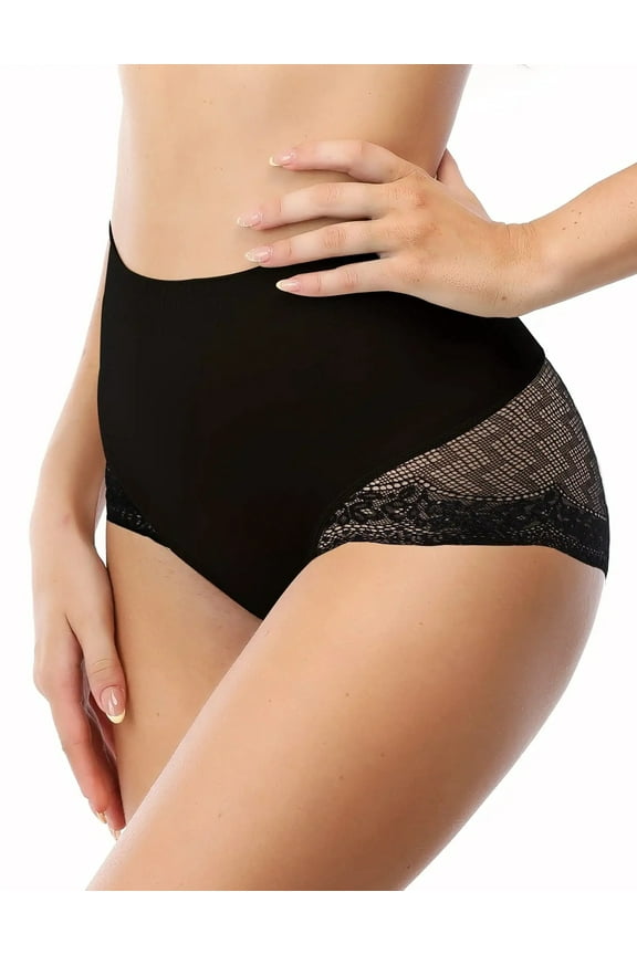 Lilvigor 2022 New Style Tummy Control Shapewear Panties for Women Butt Lifter Panties High Waisted Thong Shapewear Seamless Lace Shaping Briefs