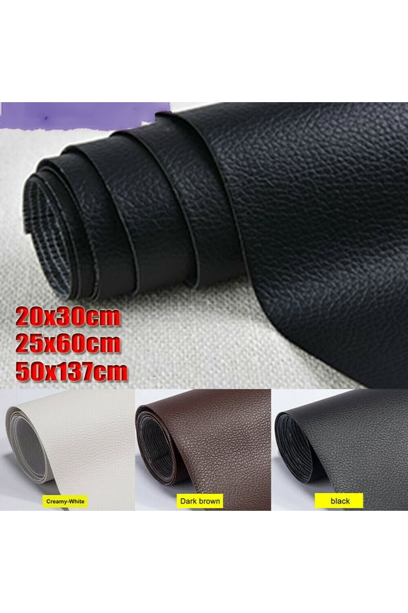 Adhesive Leather Repair Tape, 197"x618" Repair Patch Kit Black