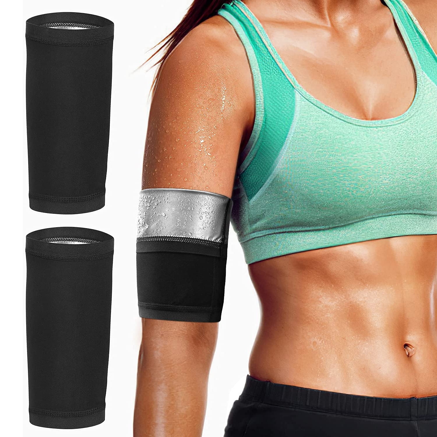 Arm Trimmers Sweat Band for Women Men Weight Loss Compression Body Wraps  Sport Workout Exercise