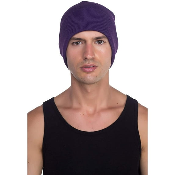 Lilvigor Beanie for Men Women Cuffed Cap Soft Slouchy Beanie Winter Knit Hats Fisherman Beanie Skull Cap Unisex Daliy Beanie