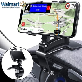 Lilvigor Car Phone Mount, Cell Phone Holder for Car 360 Degree Rotation Dashboard Clip Mount Car Phone Stand Compatible for iPhone 11/ 12 Pro Samsung Galaxy