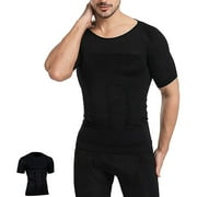 Lilvigor Compression Shirts for Men Slimming Shirt Body Shaper Vest to Hide Gynecomastia Moobs Base Layer Tank Tops