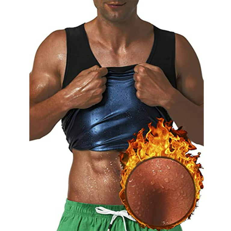 Lilvigor Hot Sauna Sweat Vest Mens Abs Chest Firm Control Quema Grasa  Adelgazar Workout Tank Top Shapewear for male