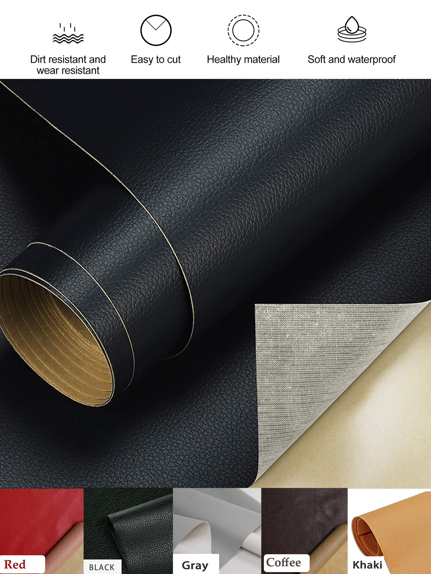 Length: 5 m; Width : 5 -10 -15 - 20 cm, Leather Repair Tape Patch Leather  Self-Adhesive Repair, First Aid Patch No Heat Required