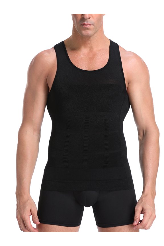 Men's Body Shaper Slimming Shirt Tummy Vest durable Thermal Compression Base Layer Slim Muscle Tank Top Shapewear