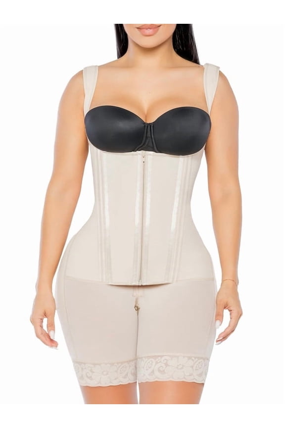 Overbust Fajas Colombianas Shapewear for Women Tummy Control Body Shaper Girdles Post Surgery Compression Garmen