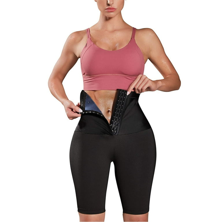 Lilvigor Sauna Leggings for Women Sweat Pants High Waist Compression  Slimming Hot Thermo Workout Training Capris Body Shaper 