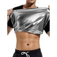 thumbnail image 1 of Lilvigor Sauna Shirt for Men,Short Sleeve Sweat Suit for Weight Loss Men,Mens Body Shaper Slimming Sauna T-Shirt Top for Gym Exercise, 1 of 6
