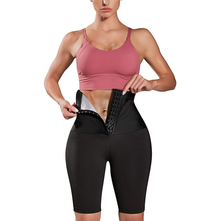 Lilvigor Sauna Sweat Pants for Women High Waist Slimming Shorts Compression  Thermo Workout Exercise Body Shaper Thighs 