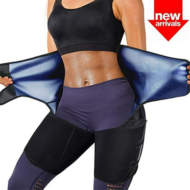 Lilvigor Sauna Sweat Waist Trimmer Thigh for Women Men Weight Loss Body Shaper Tummy Control Waist Trainer Workout Belt Walmart