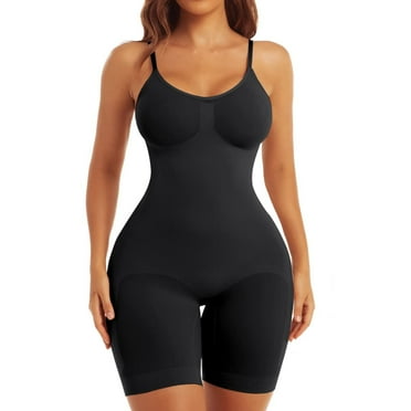 Lilvigor Shapewear Bodysuit for Women Tummy Control - Thigh Slimmer Seamless Butt Lifting Full Body Shaper Plus Size