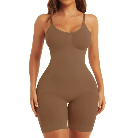 Lilvigor Shapewear Bodysuit for Women Tummy Control - Thigh Slimmer Seamless Butt Lifting Full Body Shaper Plus Size