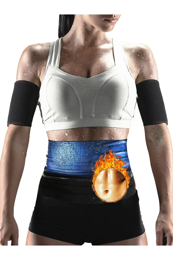 Sweat Waist Trimmer for Women Waist Trainer Sauna Belt Polymer -Free Waist Cincher Slimming Belt