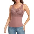 thumbnail image 1 of Lilvigor Thermal Tops for Women Cold Weather Warm Under Clothes Buit in Bra Thermal Lace Tank Top Thermal Undershirt, 1 of 6