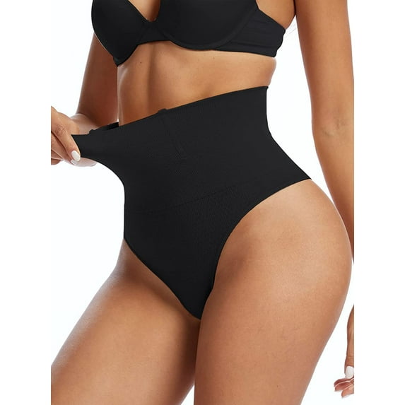 Lilvigor Thong Shapewear for Women Tummy Control Butt Lifter Body Shaper Seamless Slimmer Panties Shaping Thongs