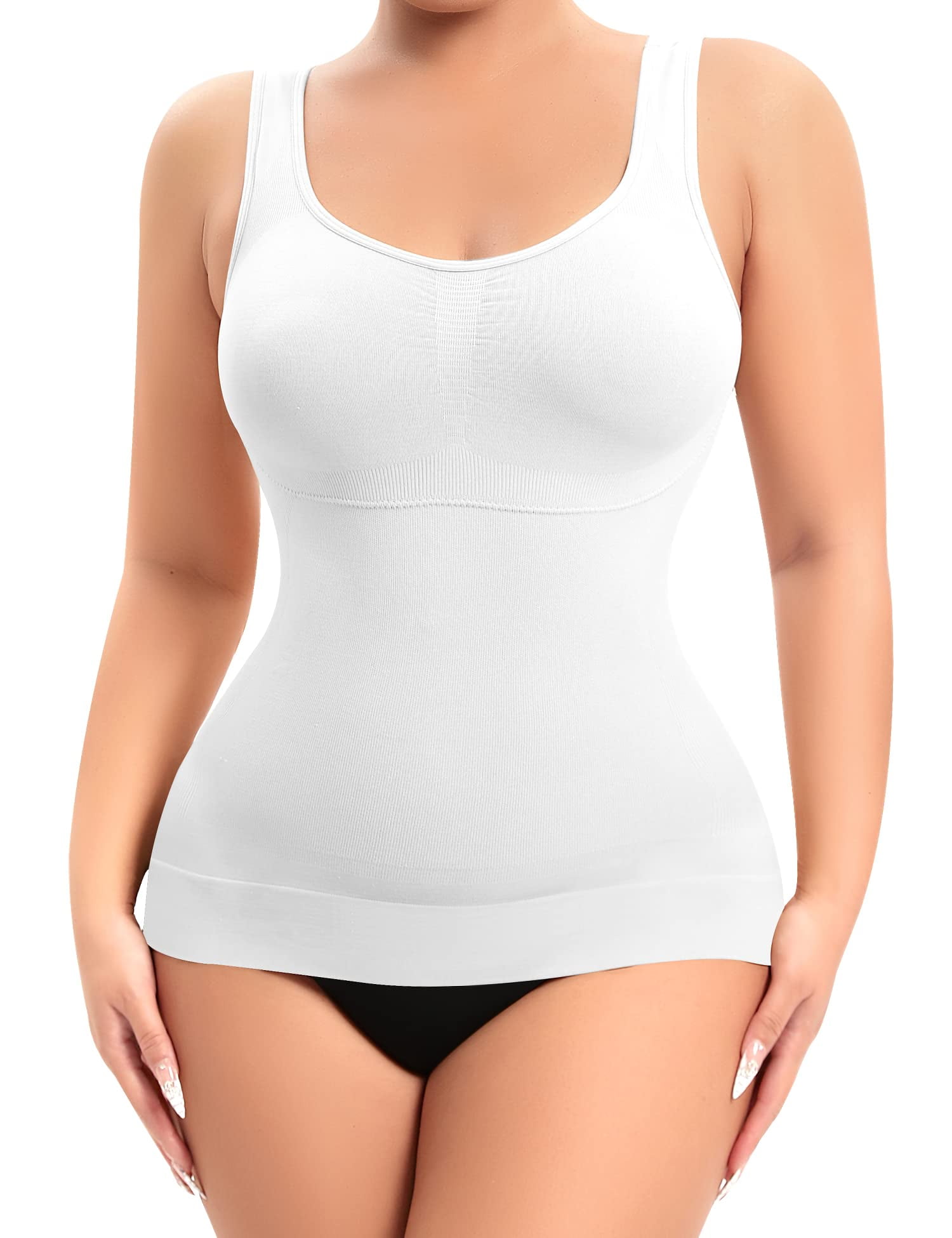 Tummy Control Camisole For Women Shapewear Tank Tops With Built In Bra  Slimming Compression Top Vest Seamless Body Shaper-i