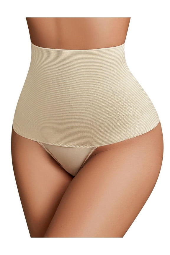 Tummy Control Thong Shapewear for Women High Waist Body Shaper Briefs Seamless Thong Shapewear for Women